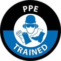 Nmc Ppe Trained Hard Hat Label, Pk25 HH145R
